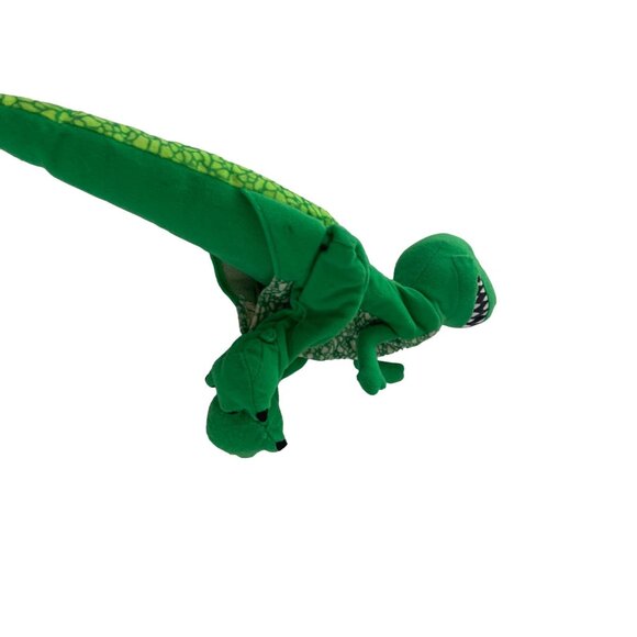 Burger King Hand Puppet Toy Story Dinosaur T rex Green Plush Stuffed Toy Doll 19 - Picture 3 of 4